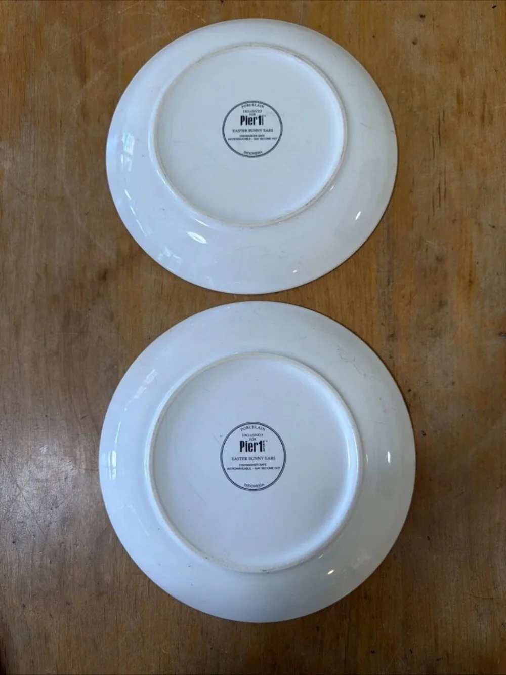 2 Pier 1 Imports Easter Bunny Ears Porcelain 8